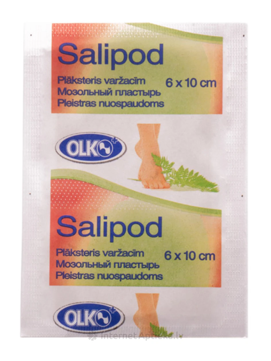 Salipod Plāksteris Varžacīm 6 cm x 10 cm, 1 gb | internetaptieka.lv