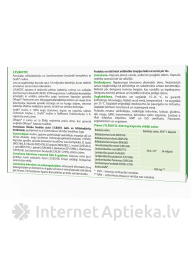 LYL BIOTIC, 14 kapslit | internetaptieka.lv