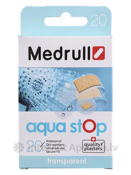 Medrull Auqa Stop бактерицидный пластырь - ассорти, водостойкий 1+1