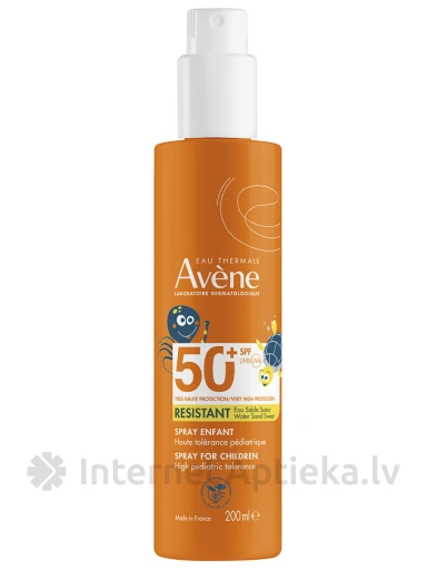 AVENE SUN защитный спрей для детей SPF50+, 200 мл | internetaptieka.lv