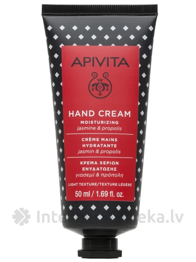 APIVITA drėkinantis rankų kremas su lengva tekstūra, jazminų ir propolio, 50 ml | internetaptieka.lv