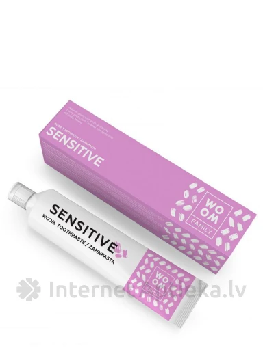 Woom Family Sensitive zobu pasta, 75 ml | internetaptieka.lv