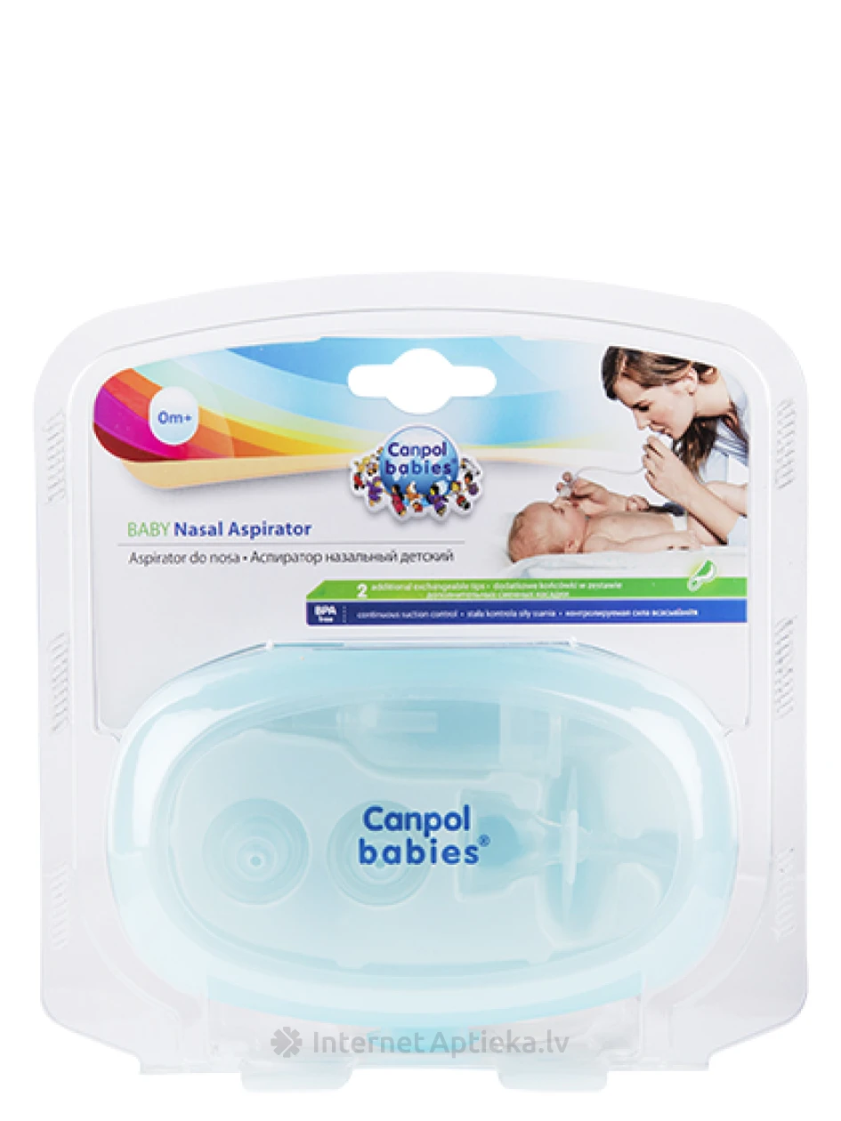 Canpol комплект аспираторов для носа, резиновые насадки, 1 шт. | internetaptieka.lv