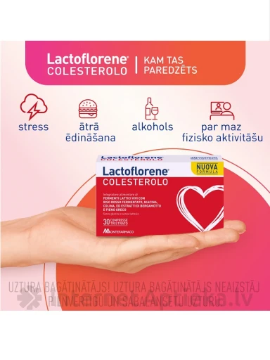Laktofloreen kolesterool 1,6 g, 30 tabletti | internetaptieka.lv