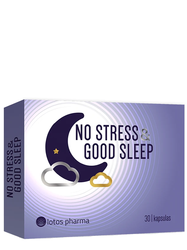 No Stress & Good Sleep kapsulas, 30 gab.