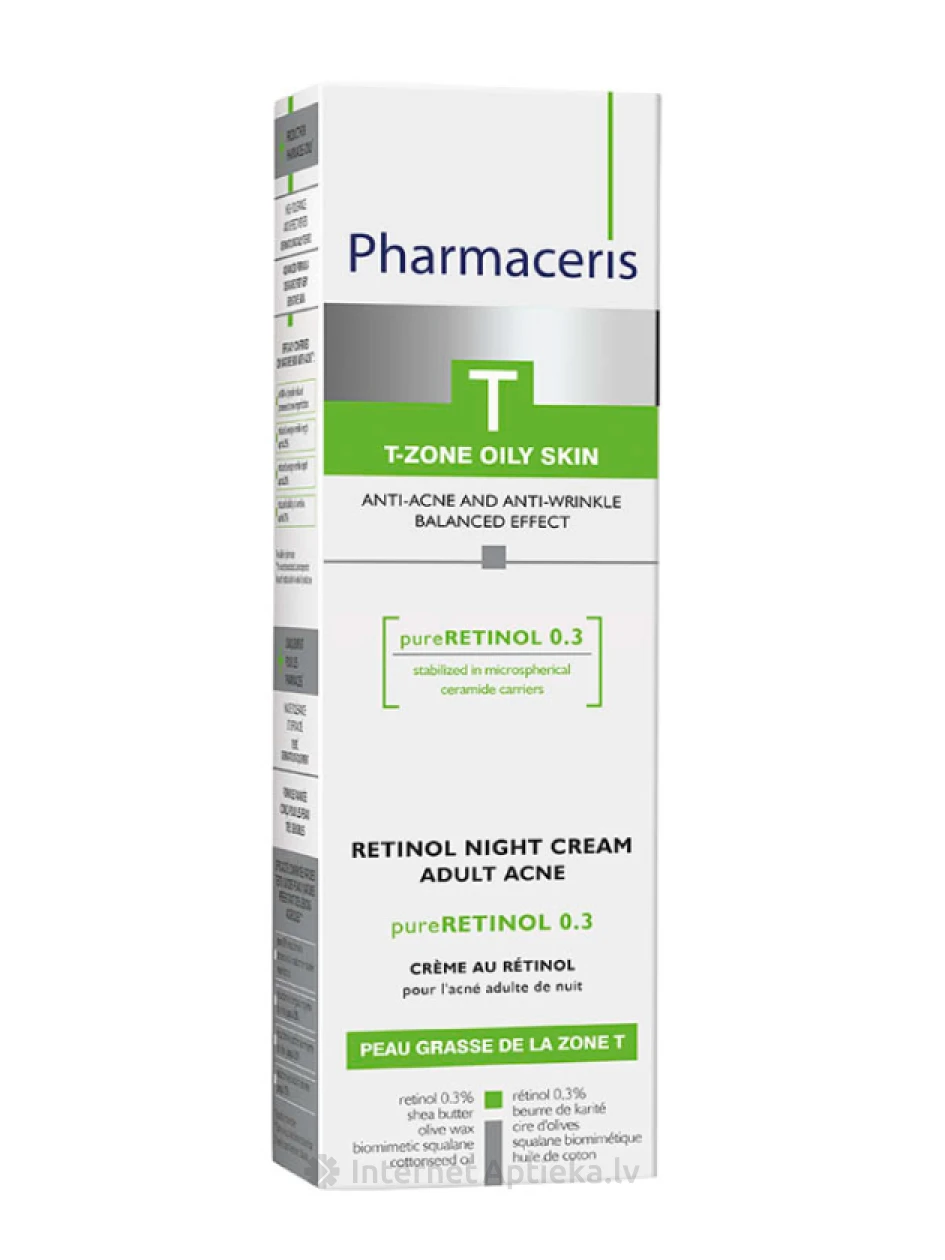 Pharmaceris T pureRetinol 0,3 öökreem, 40 ml | internetaptieka.lv