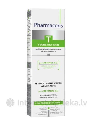 Pharmaceris T pureRetinol 0.3 nakts krēms, 40 ml | internetaptieka.lv