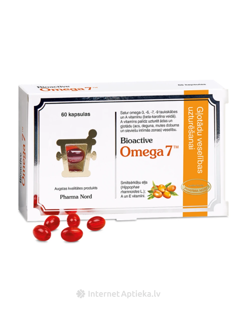 Bioactive Omega 7 капсулы, 60 шт. | internetaptieka.lv