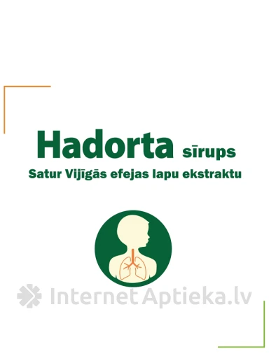 Hadorta sīrups ar efejas ekstraktu, 100 ml | internetaptieka.lv