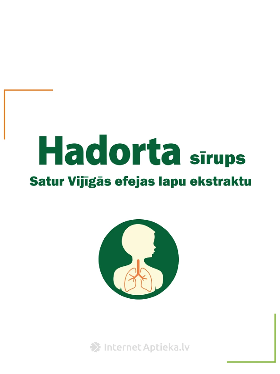 Hadorta siirup luuderohu ekstraktiga, 100 ml | internetaptieka.lv