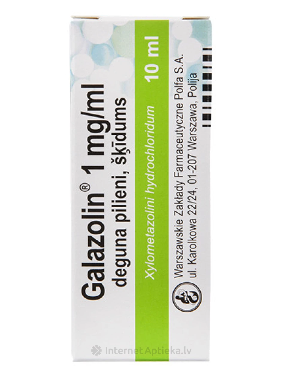 Galazolin deguna pilieni 1 mg/ml, 10 ml | internetaptieka.lv