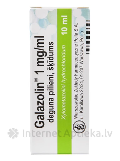 Galazolin deguna pilieni 1 mg/ml, 10 ml | internetaptieka.lv