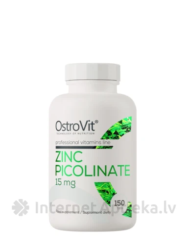 OstroVit Zinc Picolinate tabletes, 150 gb. | internetaptieka.lv