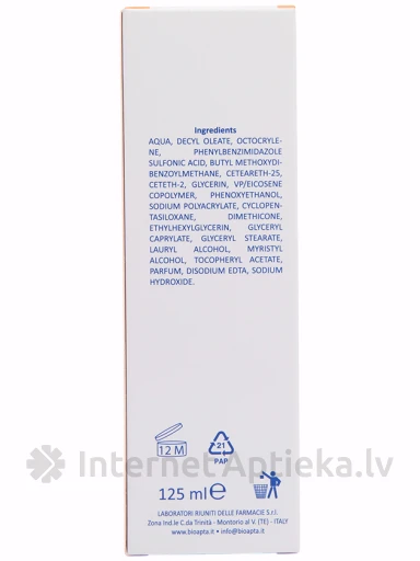 Bioapta Aptasol 30+ saules aizsardzības pieniņš, 125 ml | internetaptieka.lv
