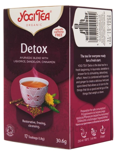 Tēja Yogi Detox, 30.6 g | internetaptieka.lv