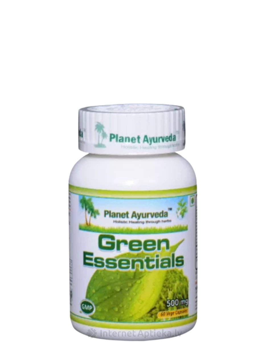 Planet Ayurveda® Green Essentials kapslit, 60 tk. | internetaptieka.lv