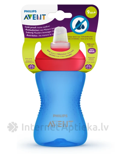 Philips Avent mācību krūzīte My Grippy 9M+, zila, 300 ml | internetaptieka.lv