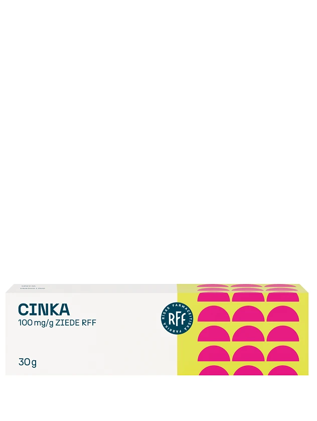 Cinka 100 mg/g ziede RFF