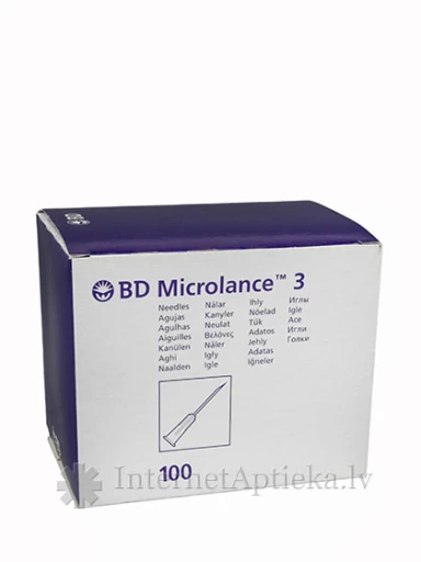 BD Microlance 3 Игла для инъекций, 0,8 х 40 мм, 21 г, зеленая, 100 шт. | internetaptieka.lv