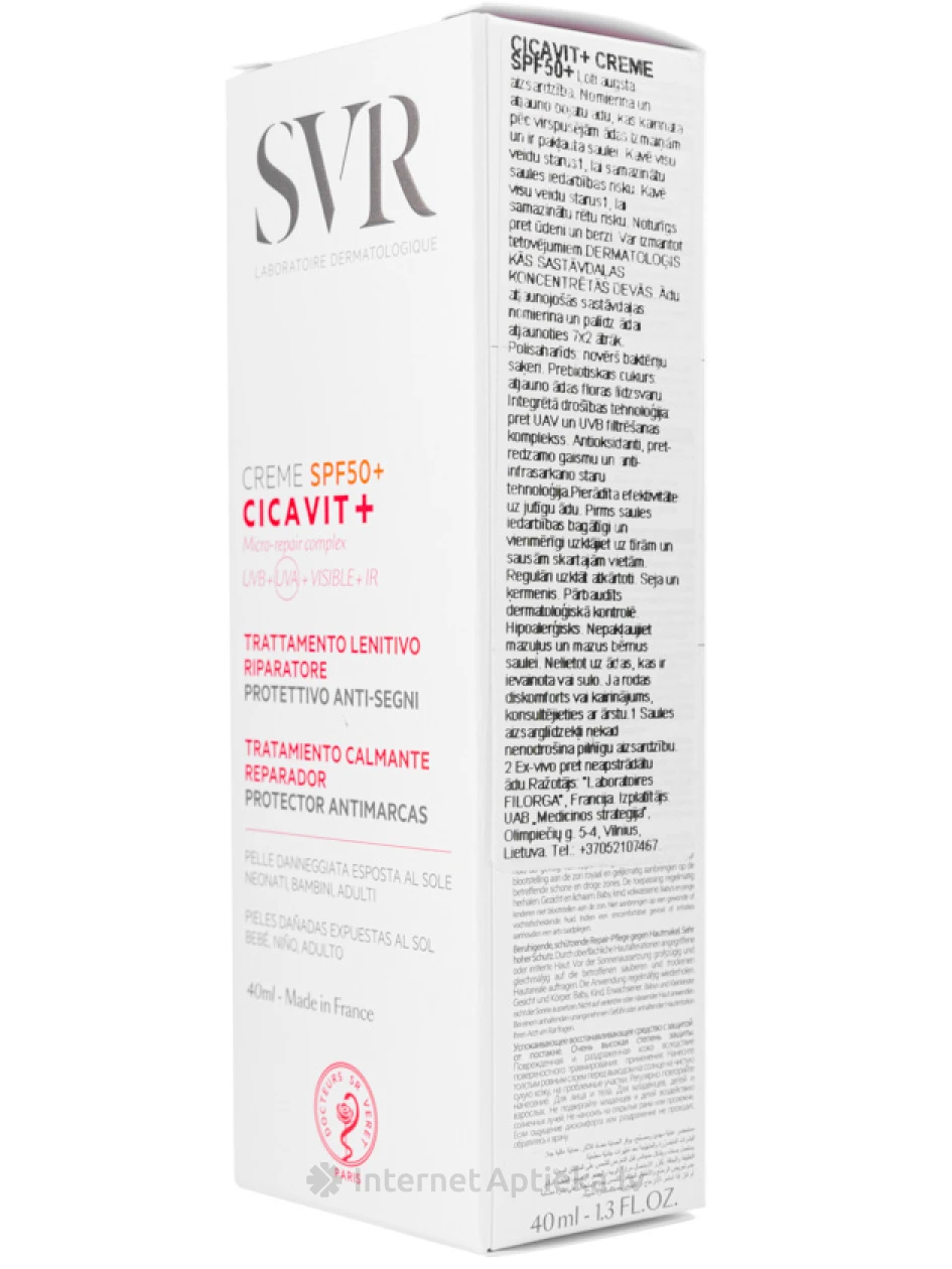 SVR SOS-крем для быстрого заживления с SPF50+, 40 мл | internetaptieka.lv