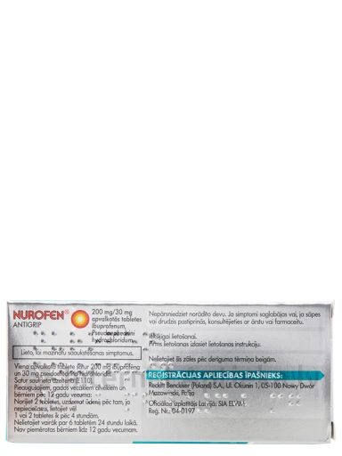 Nurofen Antigrip, 12 tabletes | internetaptieka.lv