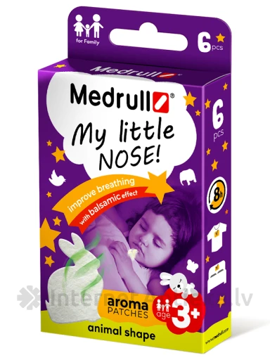 Medrull Aroma patches "My little nose" Animal пластыри, 6 шт. | internetaptieka.lv