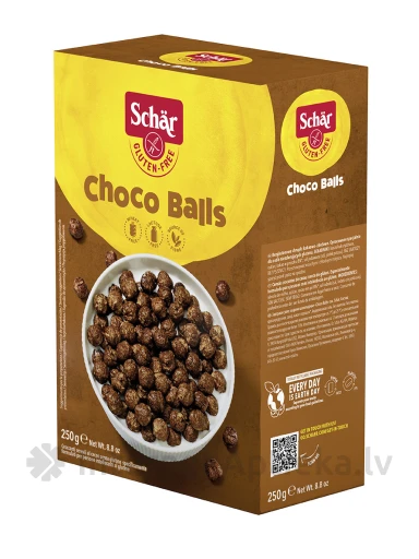 Schär CHOCO BALLS bezglutēna pārslas ar kakao, 250 g | internetaptieka.lv