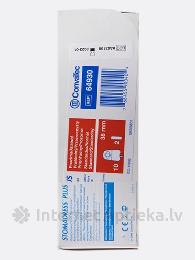Stomadress Plus однокомпонентные мочеприемники, 38 мм, 10 шт | internetaptieka.lv