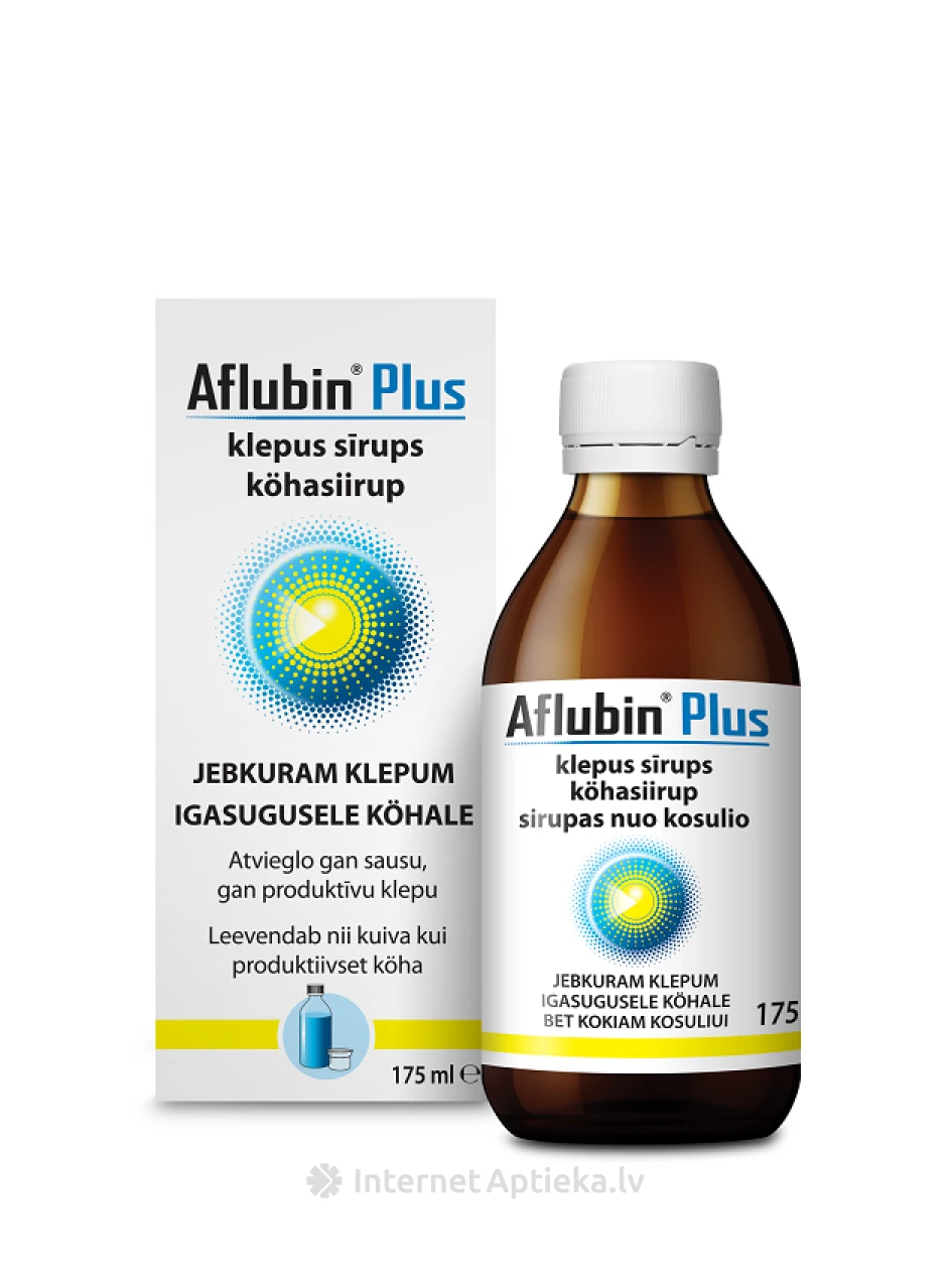 Aflubin Plus köhasiirup, 175 ml | internetaptieka.lv