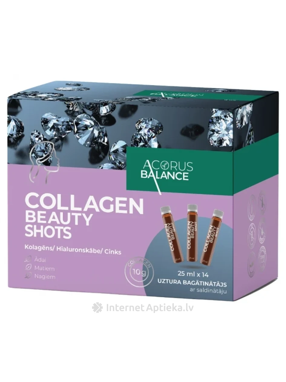 Acorus Balance, Collagen Beauty Shot, 25ml x 14 gb. | internetaptieka.lv
