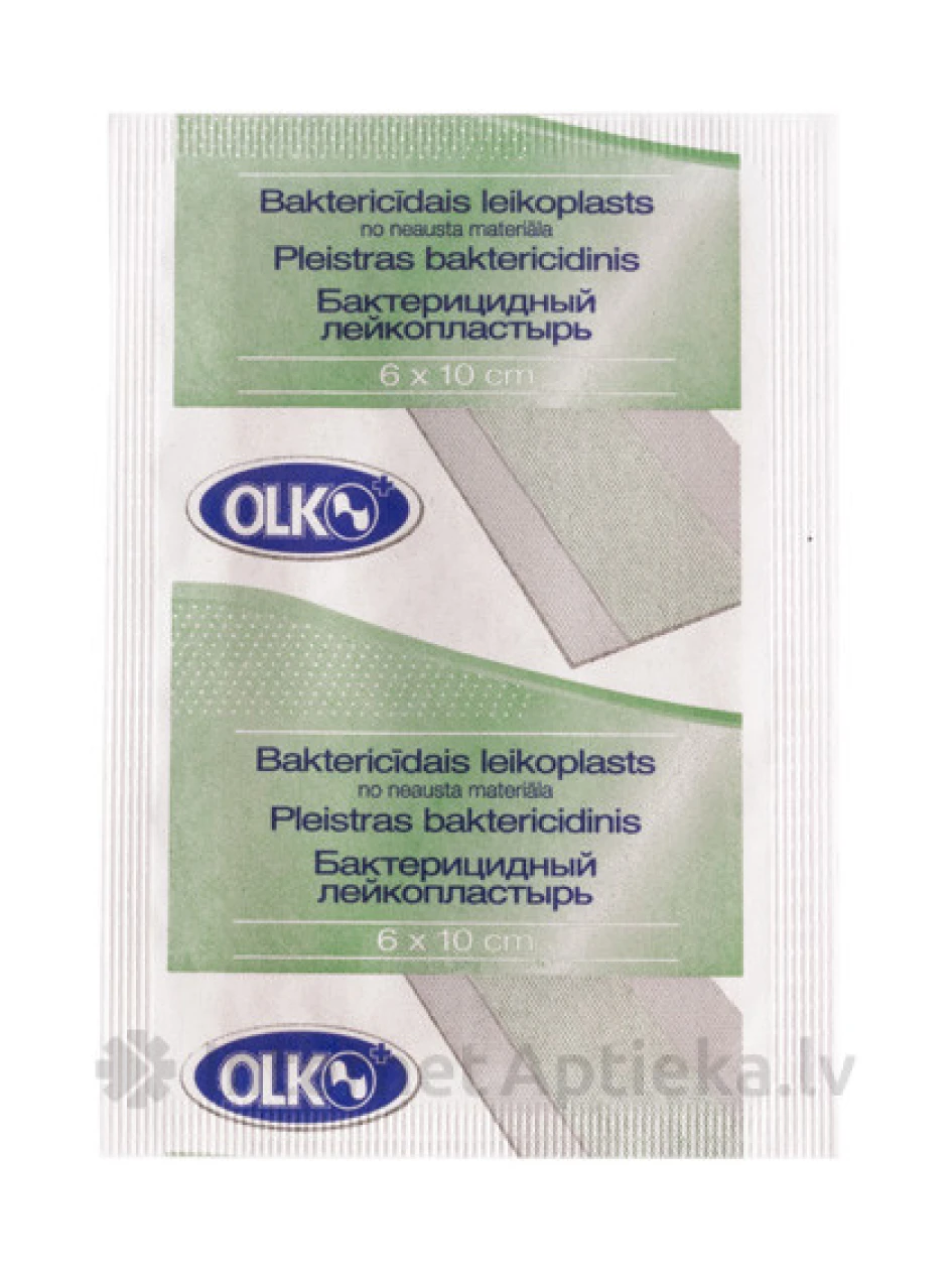 Olko baktericīdais leikoplasts, 6cm x 10cm | internetaptieka.lv