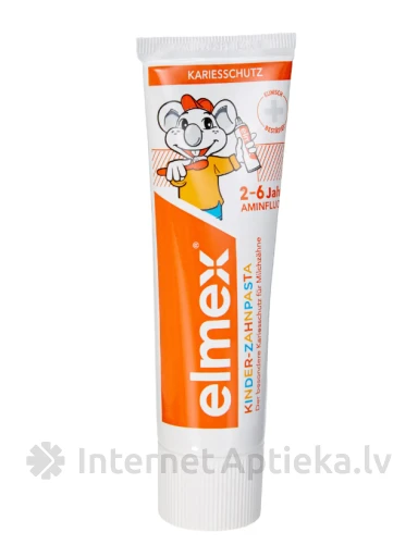 Elmex laste hambapasta vanuses 2-6 aastat, 50 ml | internetaptieka.lv