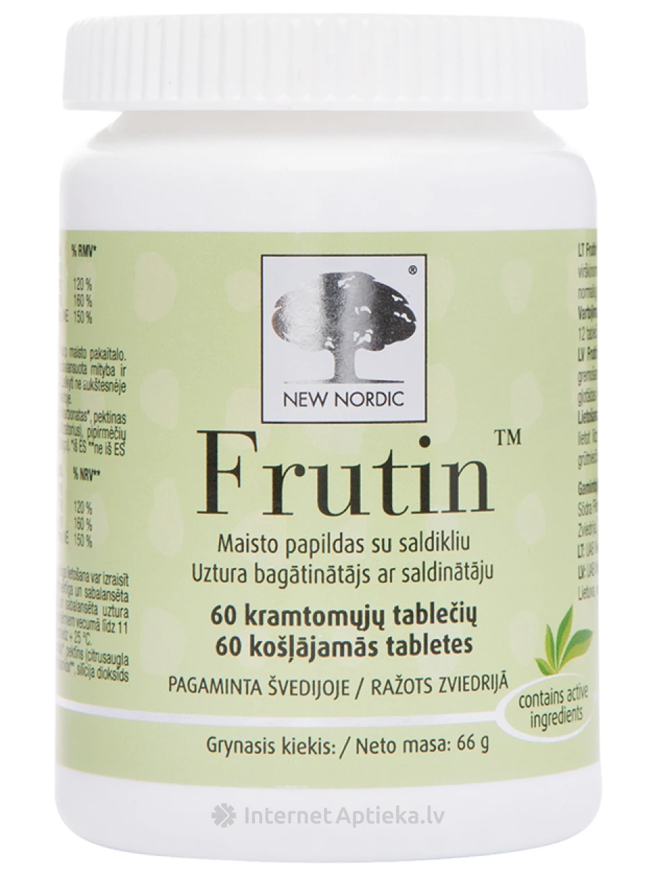 Frutin, 60 жевательных таблеток | internetaptieka.lv
