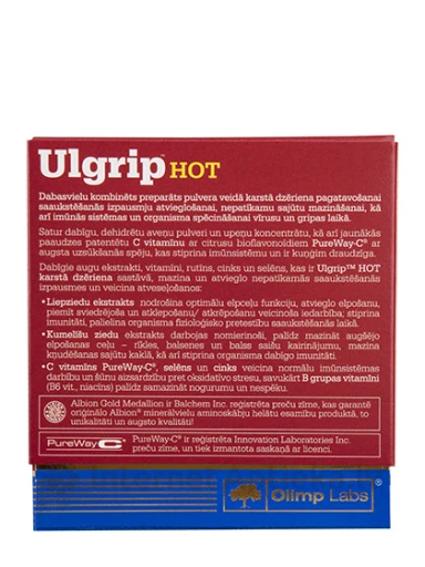 Olimp Labs Ulgrip Hot со вкусом малины, 10 пакетиков | internetaptieka.lv
