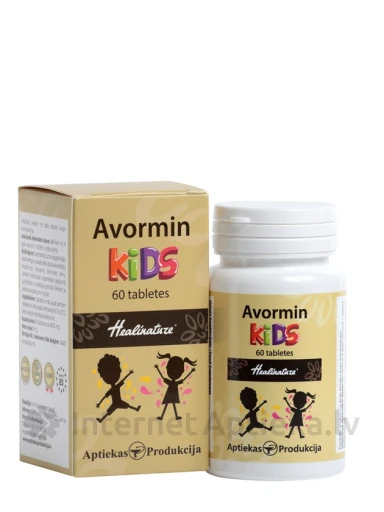 Healinature® Avormin Kids tabletes, 60 gb. | internetaptieka.lv