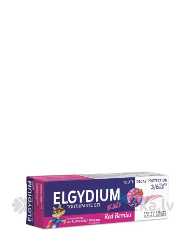 Elgydium KIDS Red berries зубная паста для детей (3-6 лет), 50 мл | internetaptieka.lv