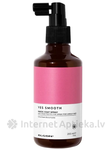 ELGON Yes Smooth juustesse jäetav pihusti käharate juuste hoolduseks, 200 ml | internetaptieka.lv