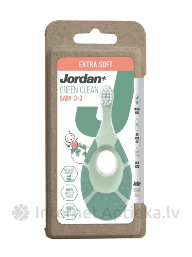 JORDAN Green Clean Step 0–2 Зубная щетка очень мягкая, 1 шт. | internetaptieka.lv