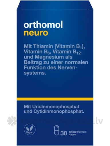 Orthomol Neuro, 30 kapsulas | internetaptieka.lv