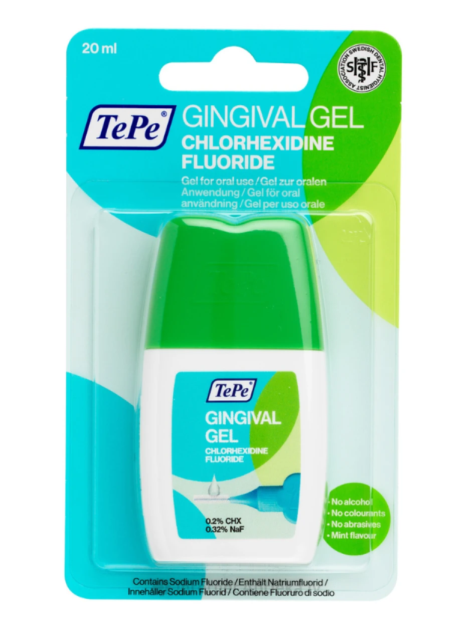 TePe geelid igemetele kloorheksidiiniga, 20 ml | internetaptieka.lv