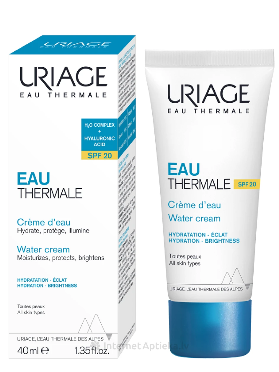 URIAGE EAU THERMALE легкий увлажняющий крем с SPF20, 40 мл | internetaptieka.lv
