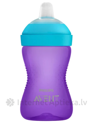 Philips Avent My Grippy учебная чашка 9м+, фиолетовая, 300 мл | internetaptieka.lv