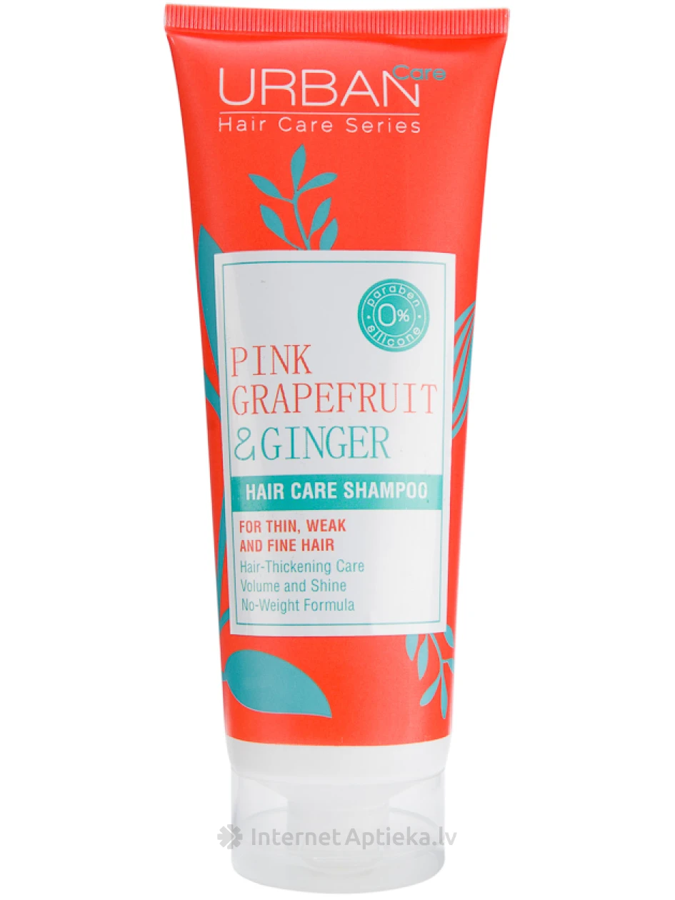 Urban Care rozā greipfrūta un ingvera šampūns, 250 ml | internetaptieka.lv