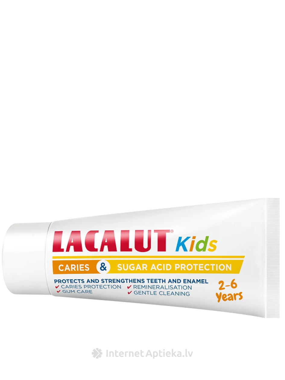Lacalut Kids 2-6 года зубная паста, 55 мл | internetaptieka.lv