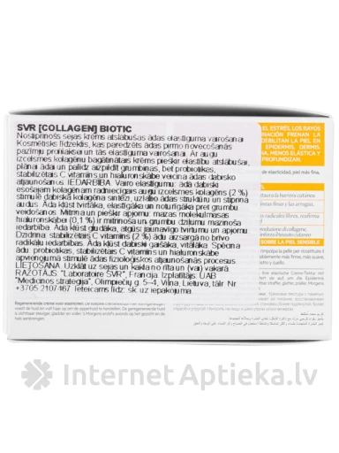 SVR nostiprinošs sejas krēms atslābušas ādas elastīguma vairošanai, 50 ml | internetaptieka.lv