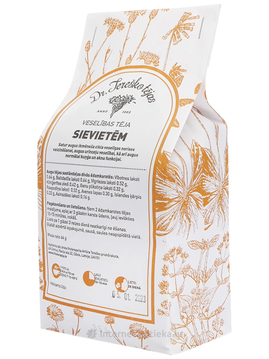 Dr.Tereško tēja sievietēm, 64 g | internetaptieka.lv