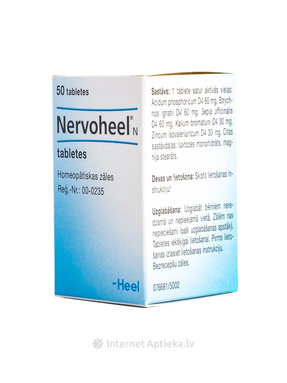 Nervoheel N, 50 tabletes | internetaptieka.lv