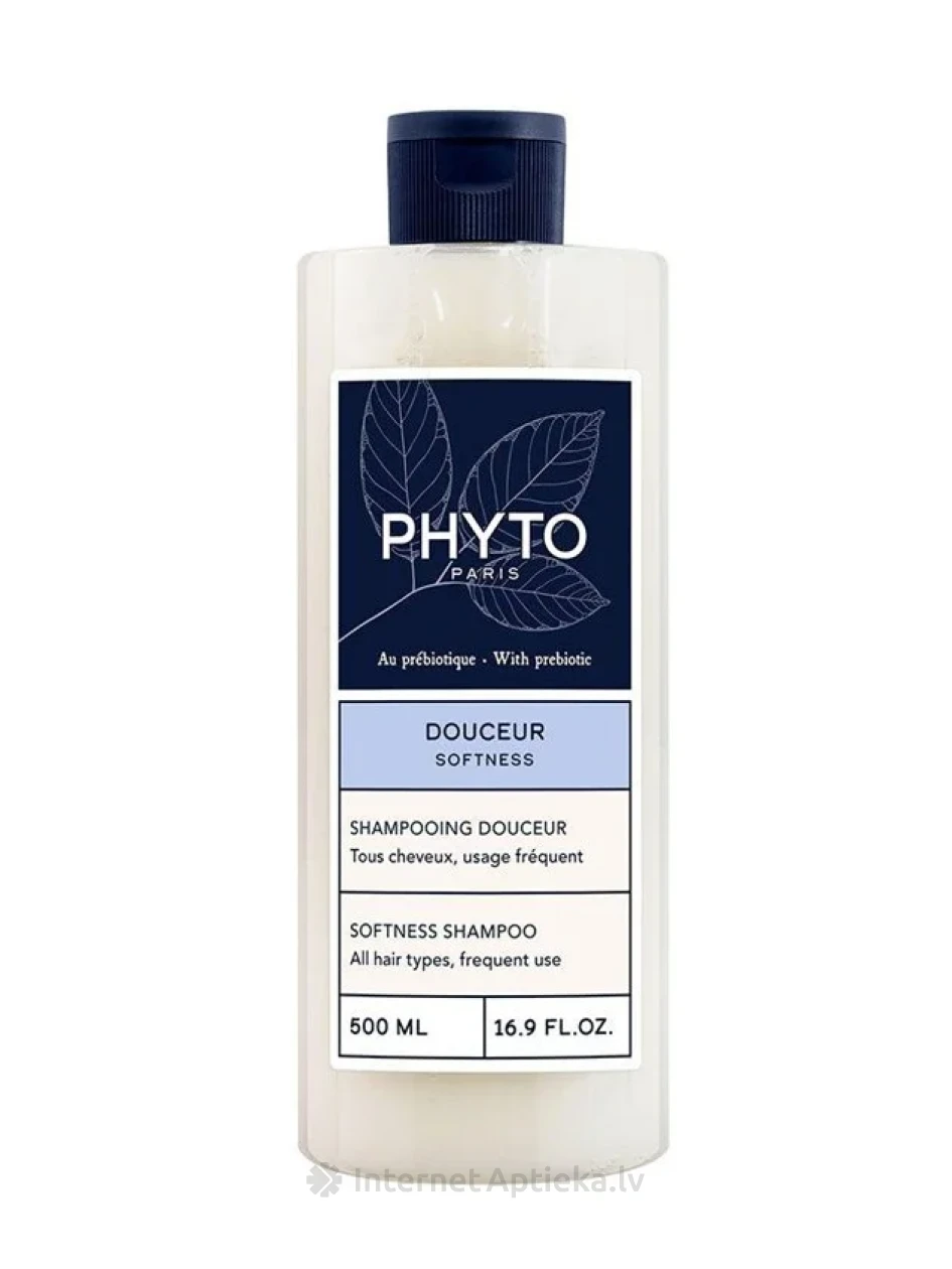 PHYTO SOFTNESS šampūns visiem matu tipiem, 500 ml | internetaptieka.lv