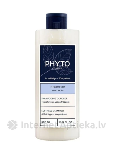 PHYTO SOFTNESS шампунь для всех типов волос, 500 мл | internetaptieka.lv