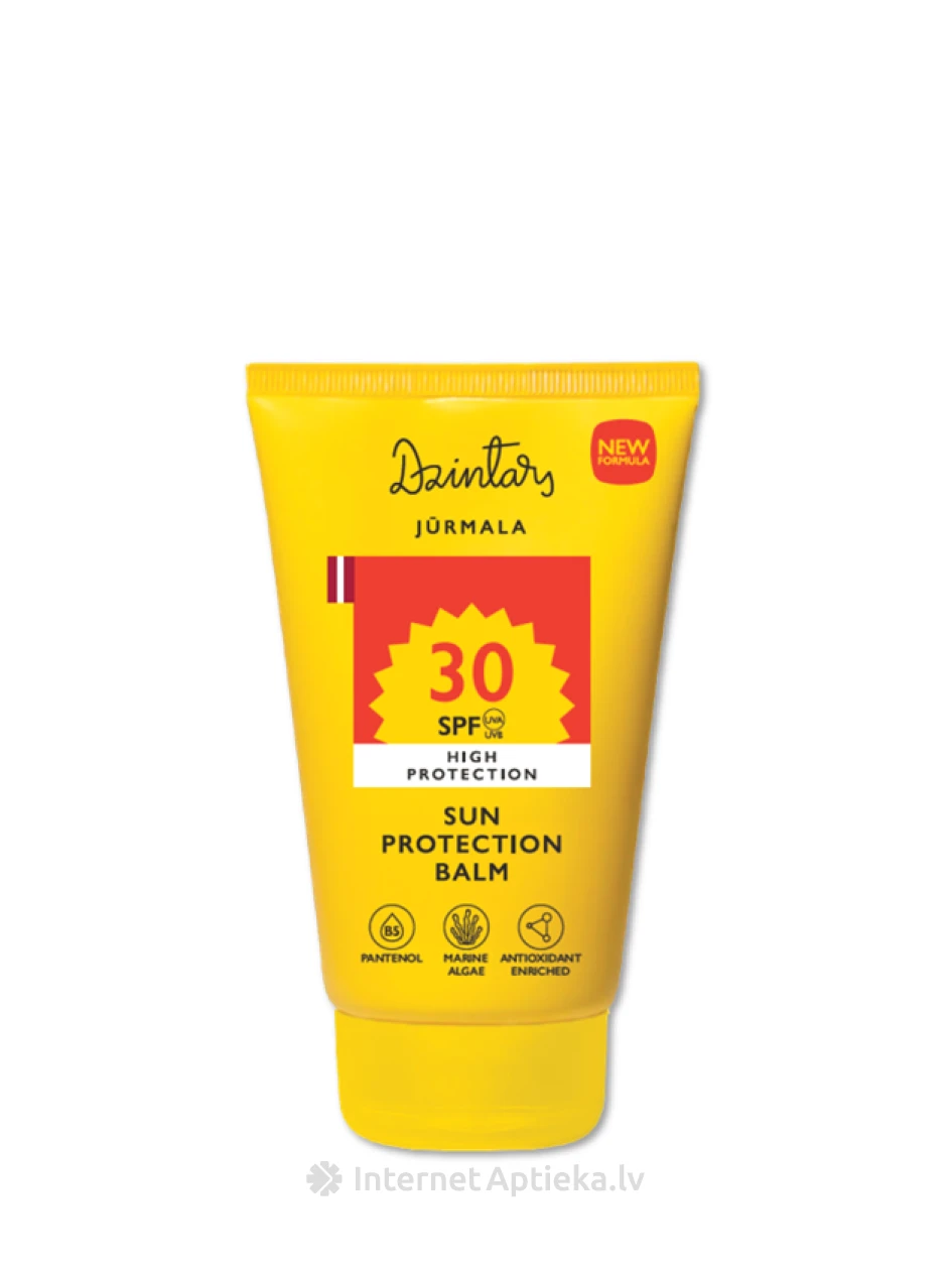 Dzintars Sauļošanās aizsargbalzams Jūrmala SPF30 UVA+UVB, 100 ml | internetaptieka.lv